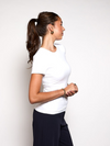 Lexie short sleeve top | Tall | White