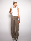Nova | Wide leg pantalon | Taupe | Tall