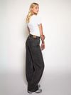 Jade Super Wide Leg Jeans | Mid-waist | Dark grey |