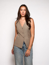 Nova gilet | Taupe | Tall