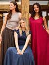 Celine Maxi Skirt | Dark Brown | Tall
