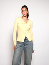 Nala top met knopen | Tall | Geel