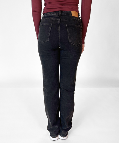 Lizza Mid Waist Jeans | Black | Stretch | Tall