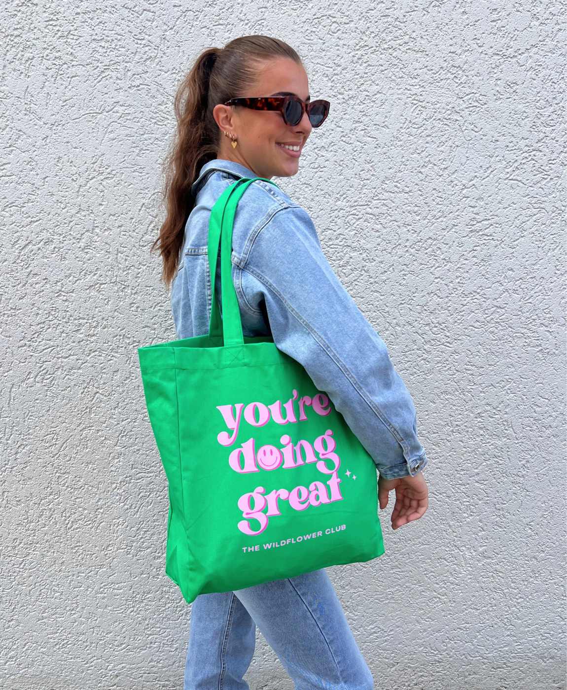 Canvas tas | Groen | The Wildflower Club