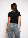 Lexie short sleeve top | Tall | Zwart