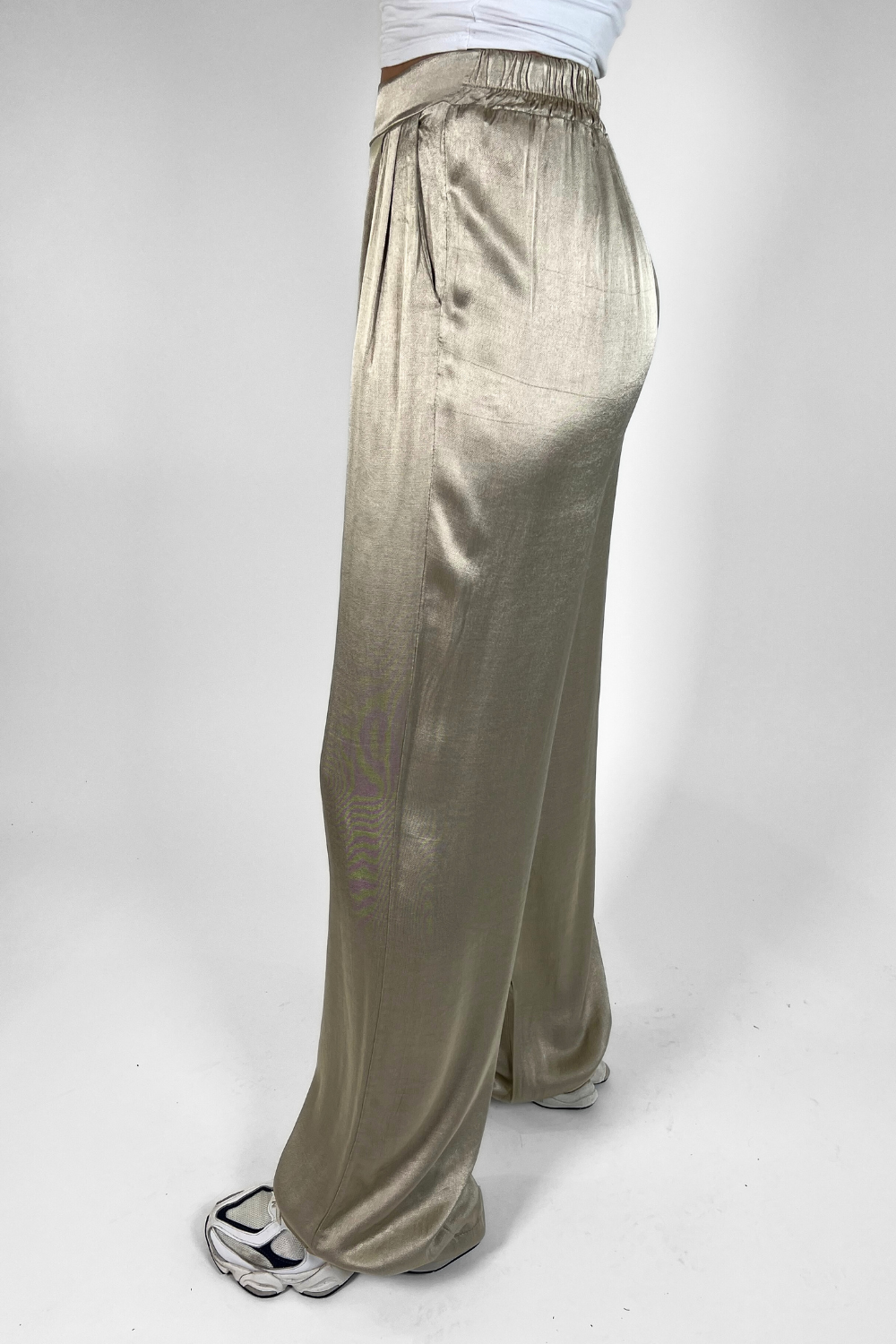 Gigi Satin pants | Tall | Champagne