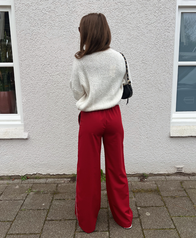 Blake pants met streep | Rood | Tall