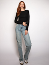 Lexie long sleeve top | Tall | Black