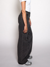 Jade Super Wide Leg Jeans | Mid-waist | Dark grey |