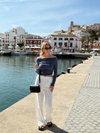 Lieke off shoulder top | Tall | Blue