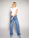 Jade Super Wide Leg Jeans | Mid-waist | Blue | Tall