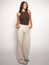Nova | Wide leg pantalon | Beige | Tall