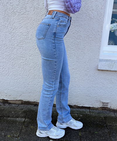 Jamie Straight Leg Jeans | Blue | High-waist | Stretch | Tall