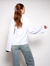 Nine Tee | wijd uitlopende mouw | Tall | Wit