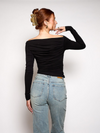 Lieke off shoulder top | Tall | Black