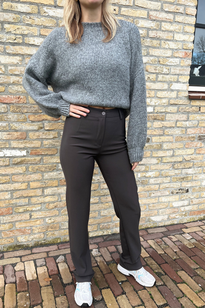Jula straight leg trousers | Dark gray | Tall