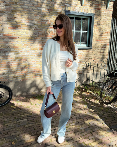 Maddy Wide Leg Jeans | Washed blue | Stretch | Tall