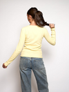 Nala top met knopen | Tall | Geel