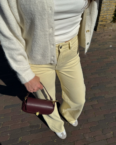 Sassy | Super Wide Leg Jeans | Stretch | Butter yellow | Tall