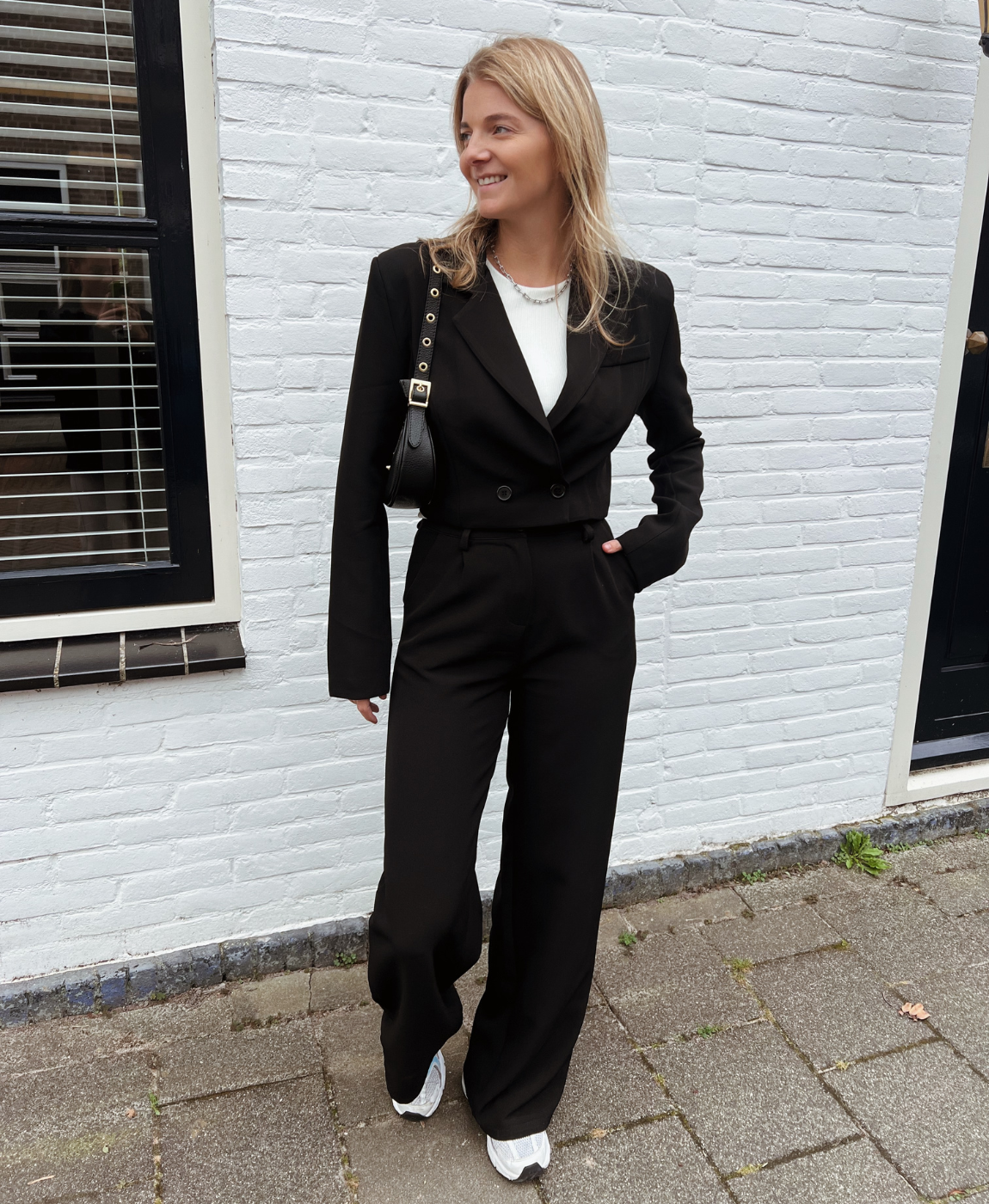 Leila Cropped Blazer | Black | Tall