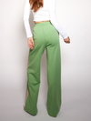 Izzy pants | Green | Pink stripe | Tall
