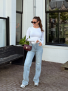 Lexie long sleeve top | Tall | Wit