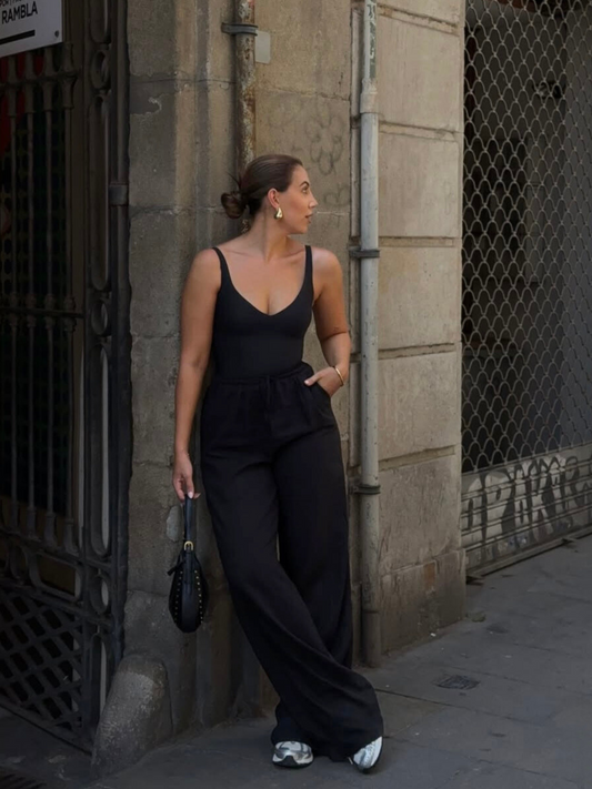 Lauren pants | Linen | Black | Tall