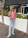 Lizza Mid Waist Jeans | Light grey | Stretch | Tall