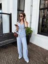 Nova | Wide leg pantalon | Lichtblauw | Tall
