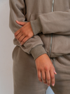 Khloé Zipper Hoodie | Sage | Tall