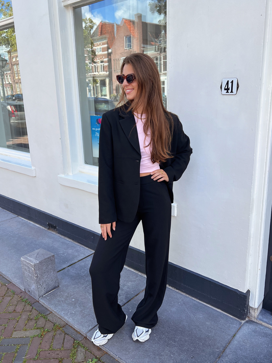 Nova oversized blazer | Zwart | Tall