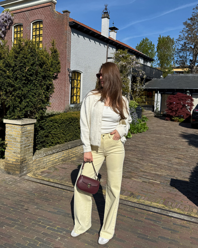 Sassy | Super Wide Leg Jeans | Stretch | Butter yellow | Tall