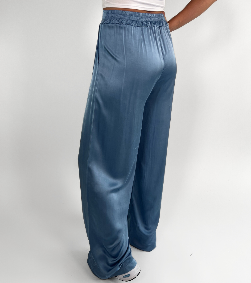 Satin pants | Tall | Blue