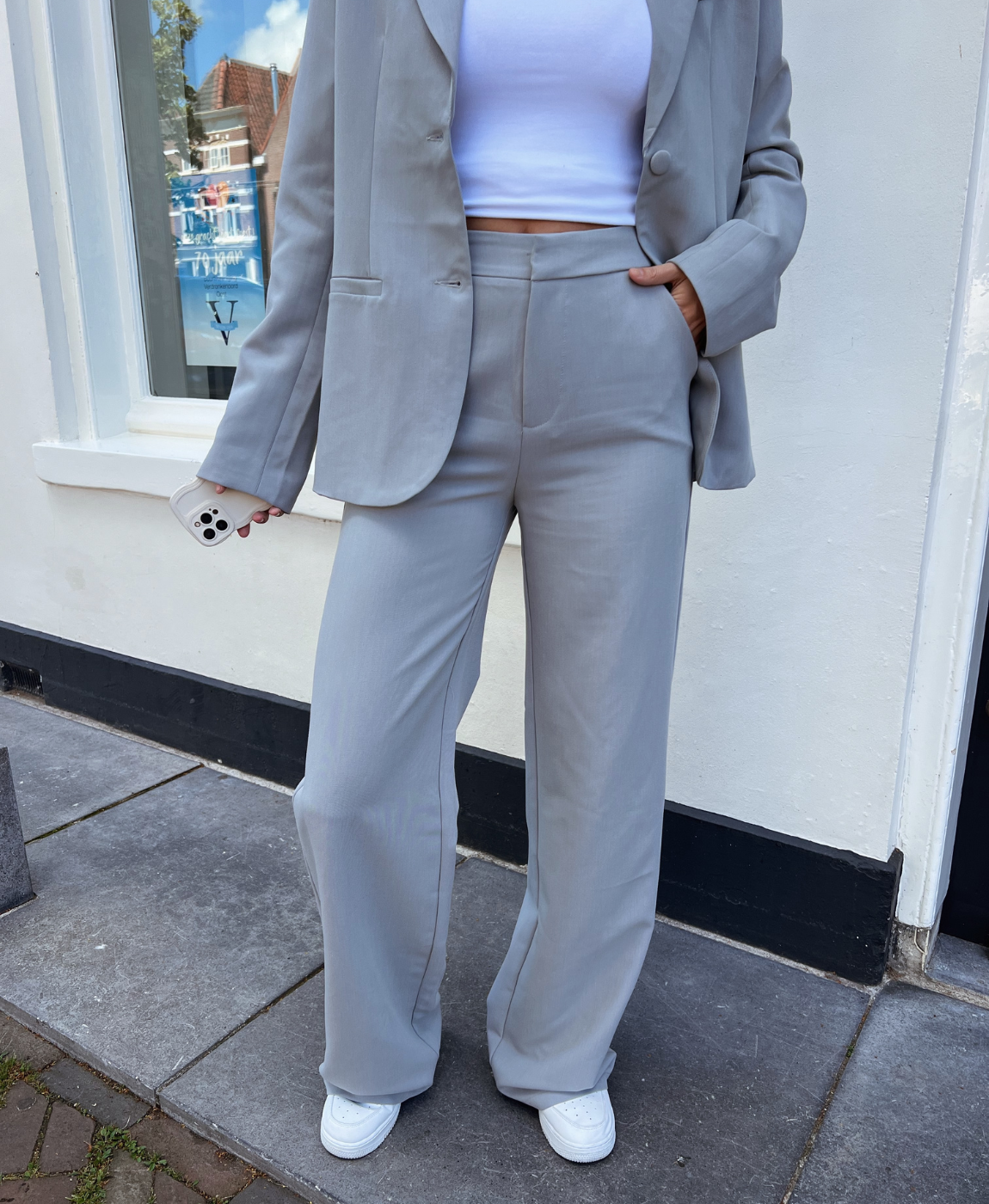 Nova | Wide leg trousers | Grey | Tall