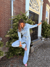 Zoë Denim Jumpsuit | Straight leg | Stretch | Blauw | Tall