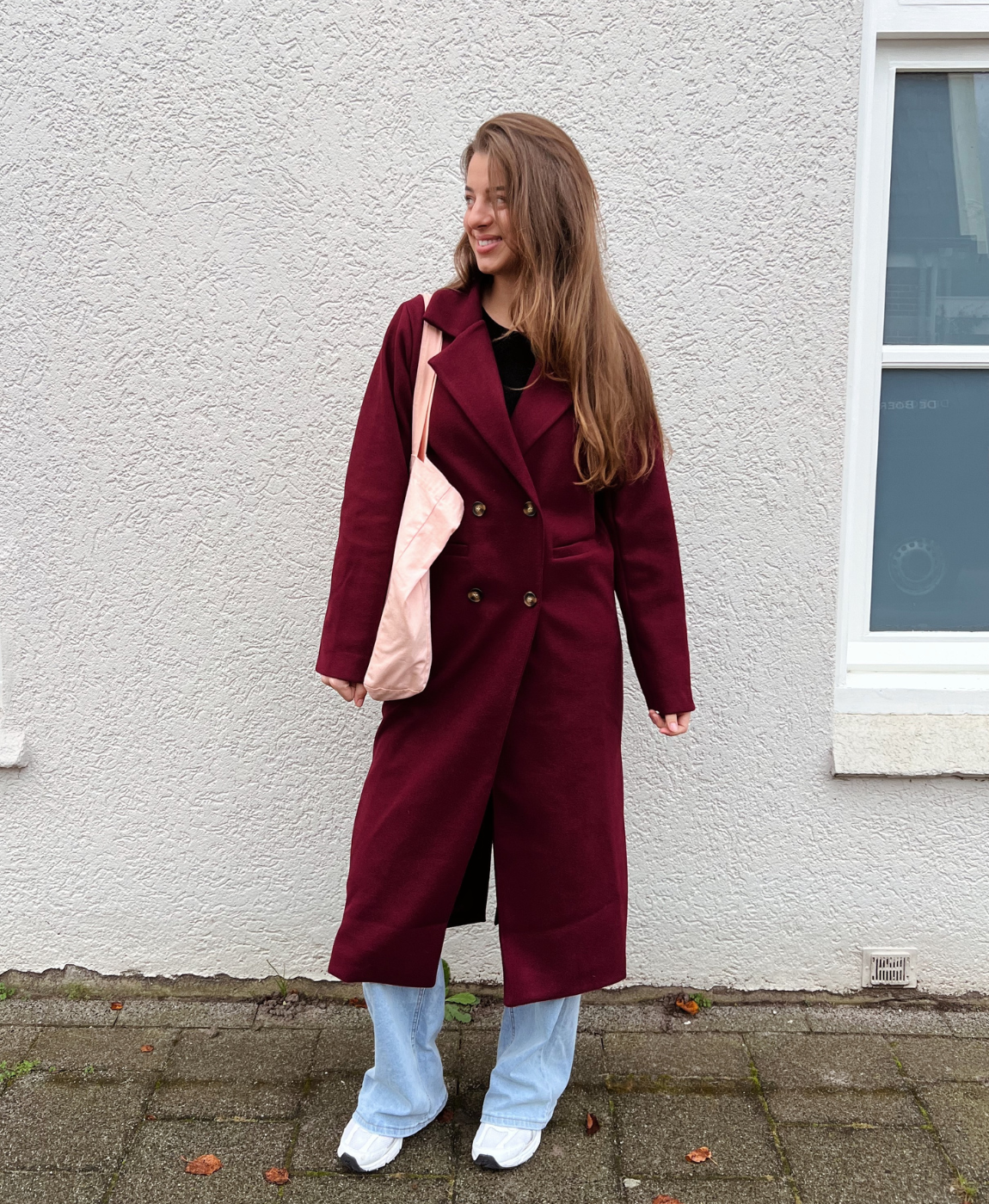 Hailey Coat | Oversized | Bordeaux | Tall