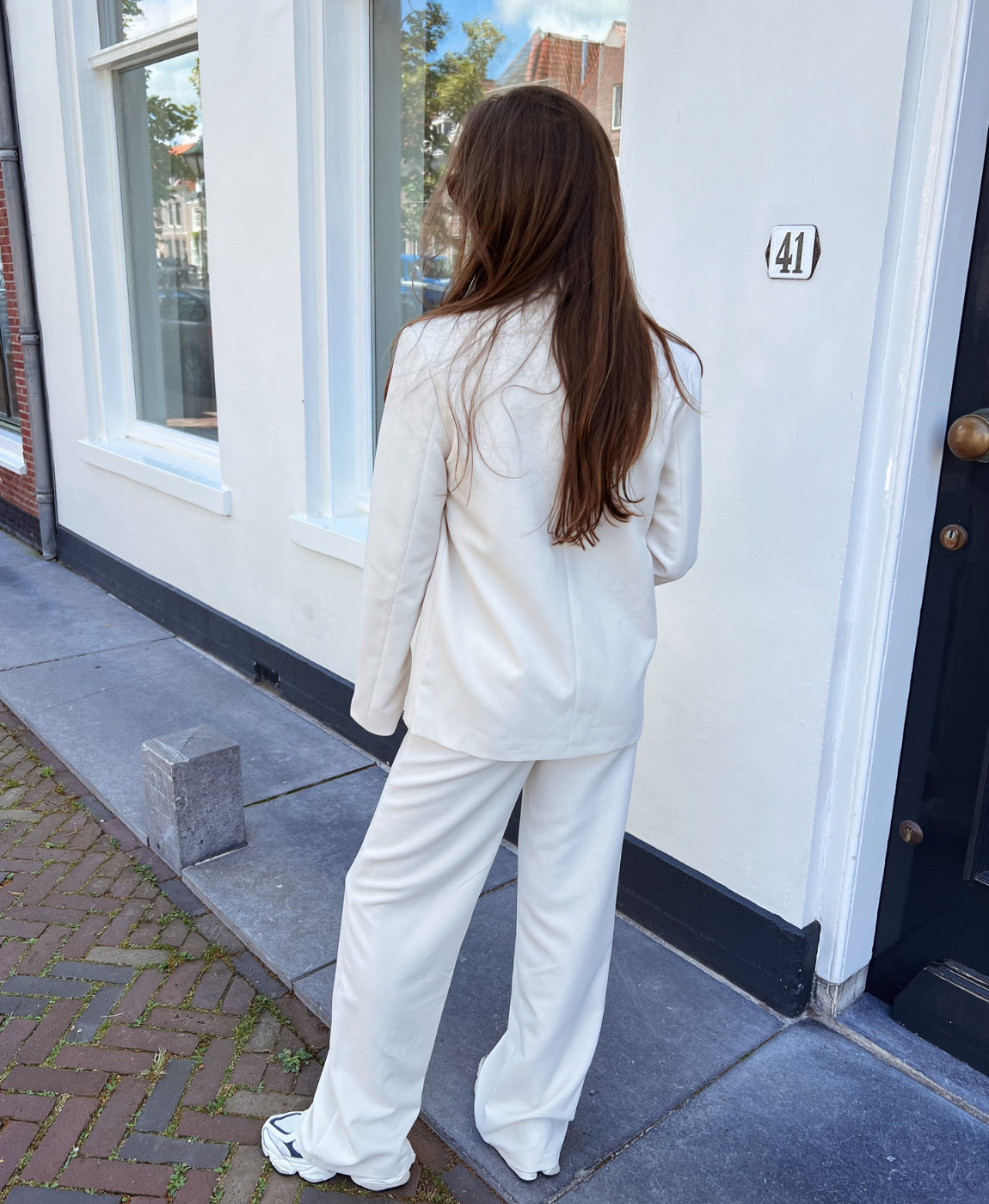 Nova | Wide leg trousers | Cream | Tall