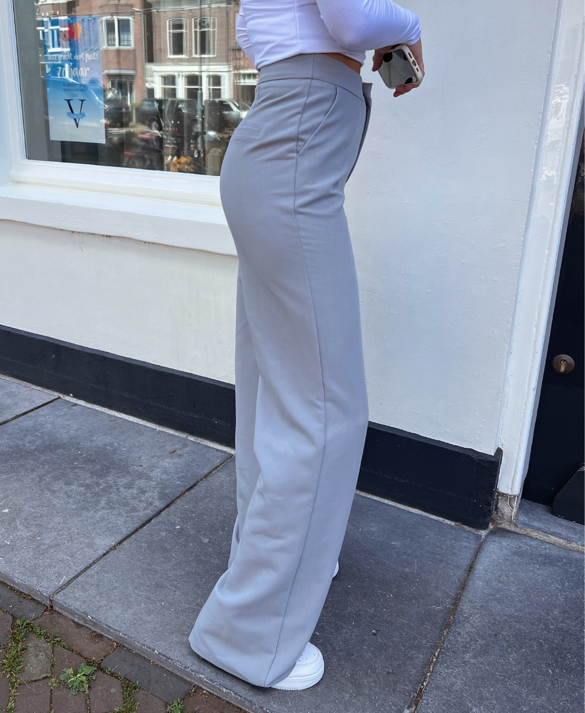 Nova | Wide leg trousers | Grey | Tall