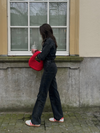 Zoë Denim Jumpsuit | Straight leg | Stretch | Donkergrijs | Tall