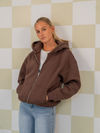 Khloé Zipper Hoodie | Bruin | Tall