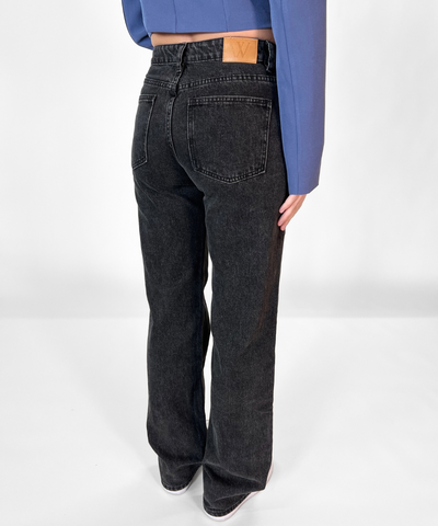 Ella Low Waist Jeans| Washed black | Tall