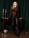 Abbey pants | Dark brown | Tall