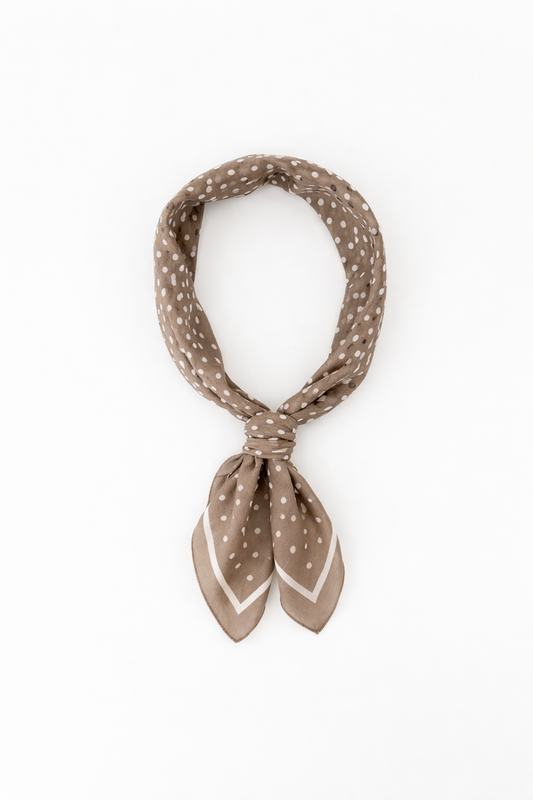 Bandana | Astrid | Polkadot | Taupe