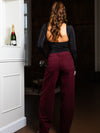 Billie Balloon Jeans | Bordeaux | Stretch | Tall