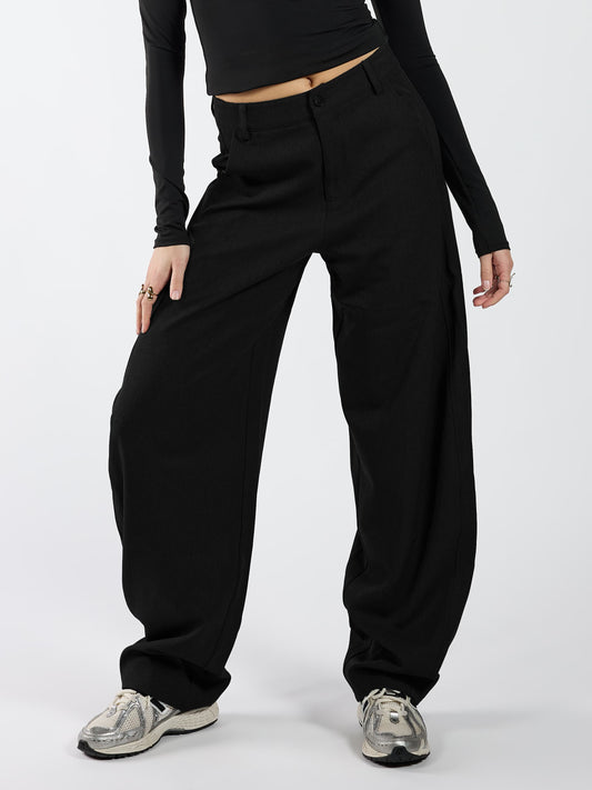 Bobby Balloon Pantalon | Zwart | Tall