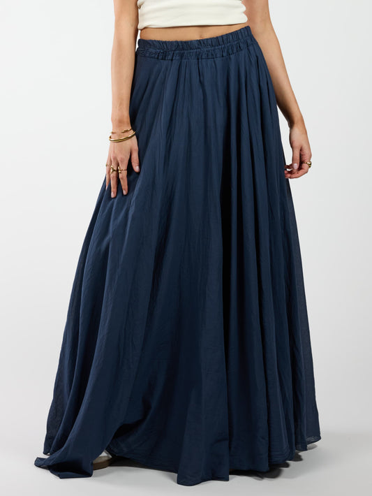 Celine Maxi Rok | Donkerblauw | Tall