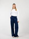 Izzy pants | Navy met gele streep | Tall