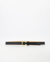 Cece belt black | gold buckle