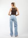 Jade Super Wide Leg Jeans | Mid waist | Blue | Tall