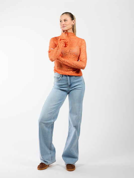 Bowi lace top | Tall | Oranje